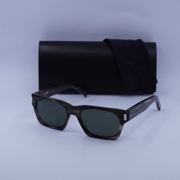 Saint Laurent SL402 017 Square Sunglasses - Havana/Grey main image 8
